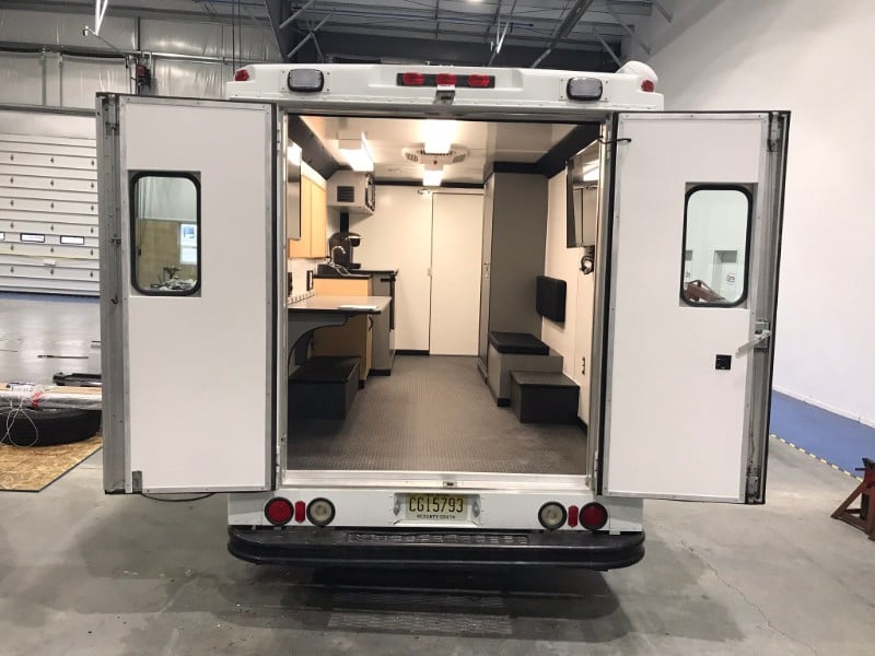 Step van hot sale conversion